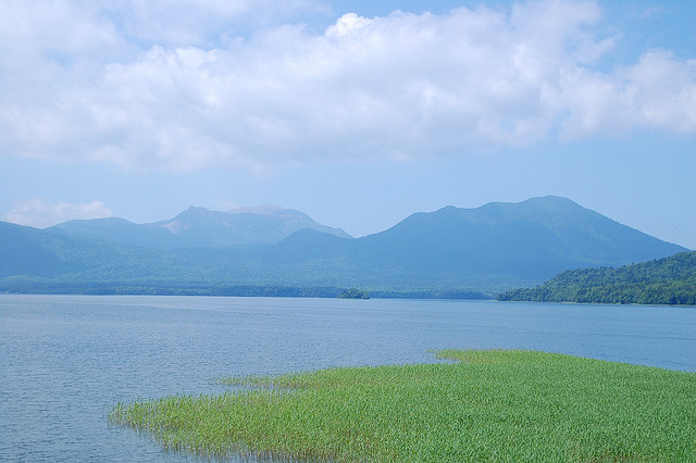 Lake Akanko in Hokkaido, Japan