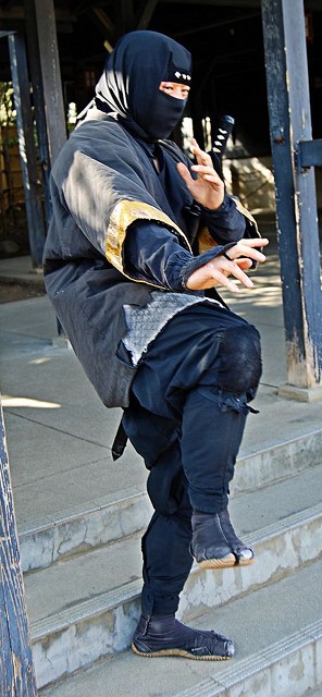 A ninja at Edo Wonderland in Nikko, Tochigi Prefecture