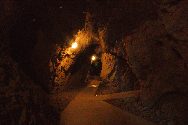 A tunnel in the Iwaya Caves on Enoshima Island